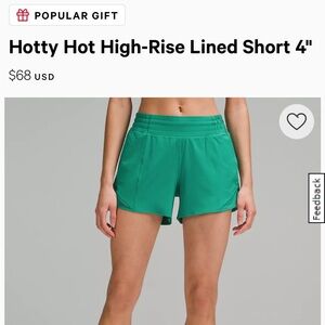 Lululemon Hotty Hot Shorts
